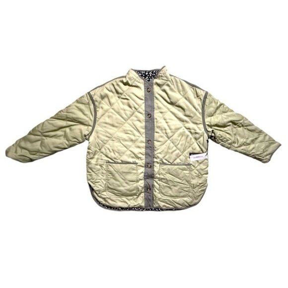 BLANKNYC Sage & Floral Reversible Quilted Jacket Lagenlook Women Medium NWT - Picture 2 of 10